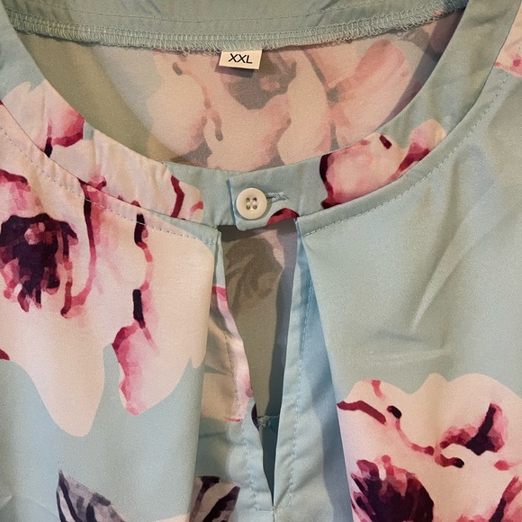 XXL NWOT light blue floral summer dress - Picture 2 of 4